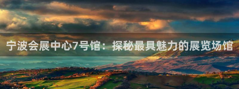 果博有假吗：宁波会展中心7号馆：探秘最具魅力的展览场馆