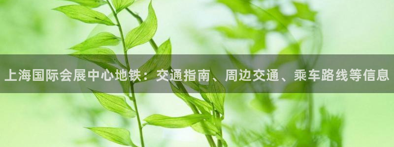 果博注册链接：上海国际会展中心地铁：交通指南、周边交通、乘车路线等信息