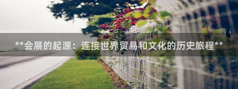 果博平台开户电话是多少：**会展的起源：连接世界贸易和文化的历史旅程**