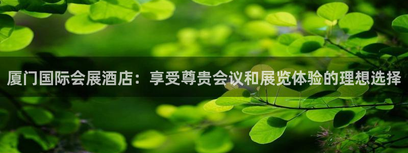 果博怎么注册账号：厦门国际会展酒店：享受尊贵会议和展览体验的理想选择